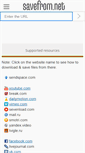 Mobile Screenshot of en.savefrom.net