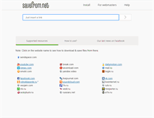 Tablet Screenshot of en.savefrom.net